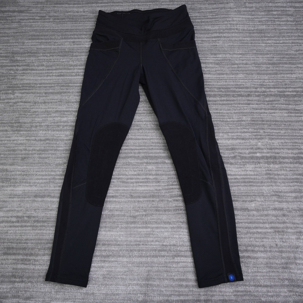 Irideon Riding Wear Black Knee Patch Equestrian Tights Pants Womens Small USA